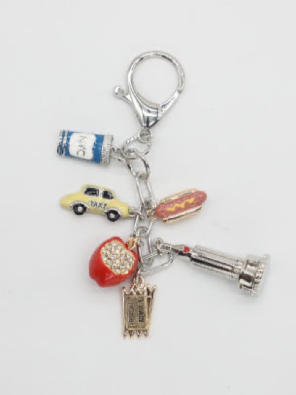 Free People NYC Travel Souvenir Bag Charm Keychain
